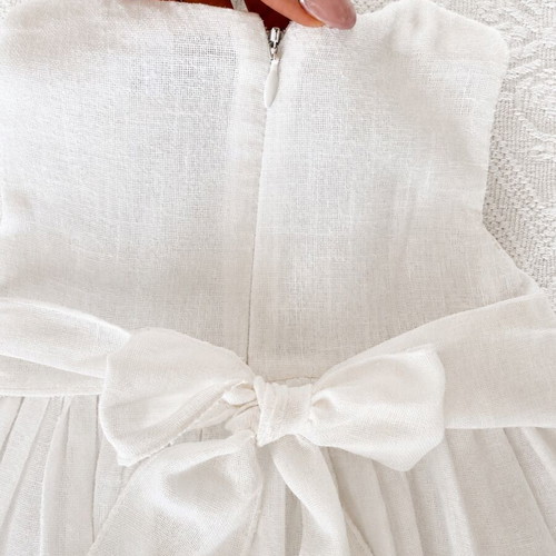 Mayoral white dress with belt for 2 years or up to 92 cm, like new