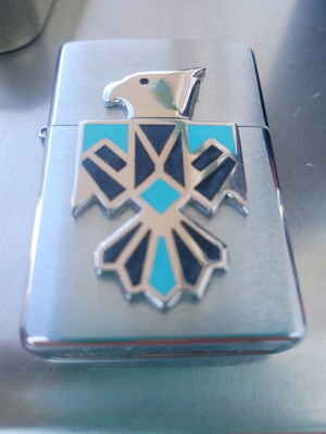 Zippo XII αναπτήρας με σχέδιο αετό Ίνκας σαν καινούργιο