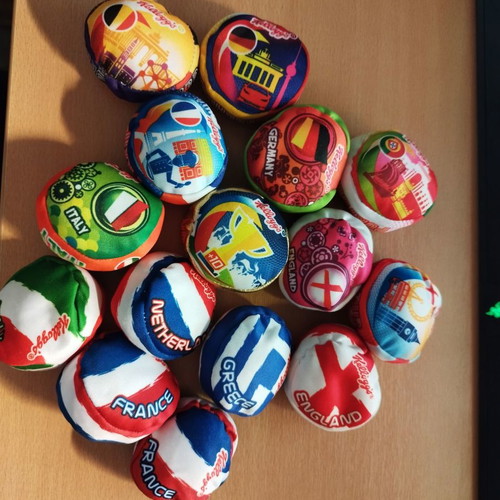 Kellogg's Euro 2014-2016 soft plush collectible football beanie toys used