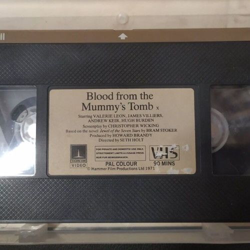 Blood from the Mummy's Womb (1971) VHS like new with Greek horror subtitles