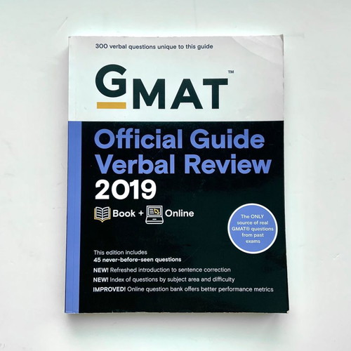 GMAT Official Guide 2019 and Official Guide Verbal Review 2019 new