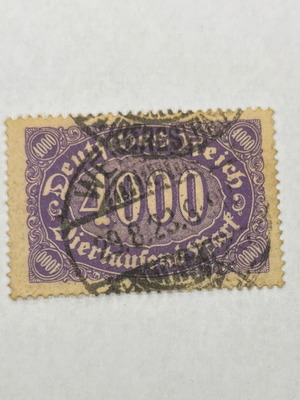 German Reich Stamp 4000 Marks 1923 like new