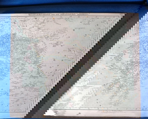 vintage χάρτης. 1845