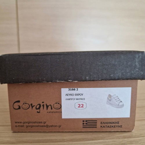 Gorgino Baptism Sneakers White size 22 like new