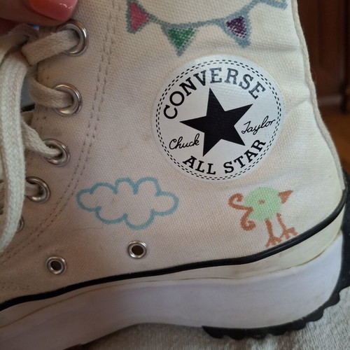 Converse handmade white sneakers in very good condition