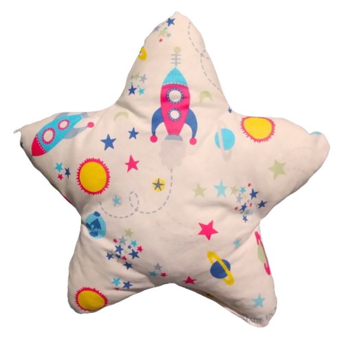 Set of 2 cloud and star pillows with space theme made to order