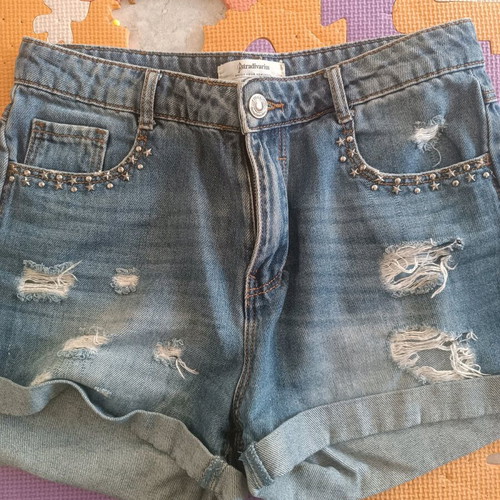 Stradivarius three shorts pack medium like new, blue