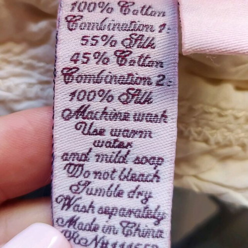 Cotton shorts with silk ecru like new, size small