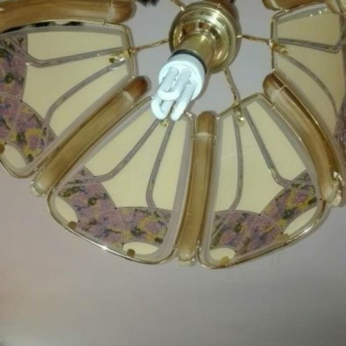 Alfa lighting set with 4 wall sconces and 1 chandelier like new