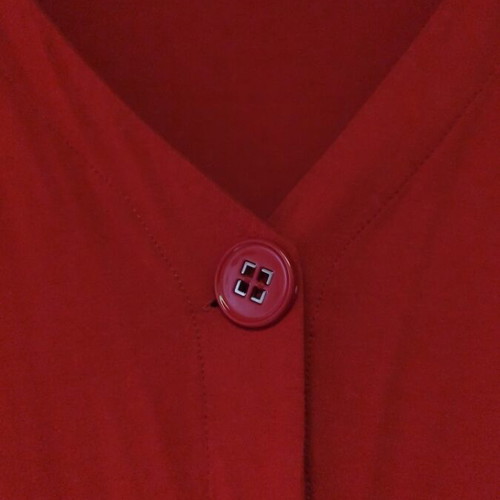 Short bolero-style cardigan like new, red, size L