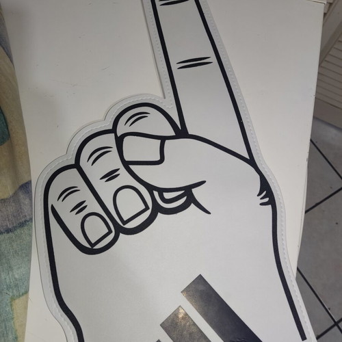 Adidas giant foam finger new, authentic