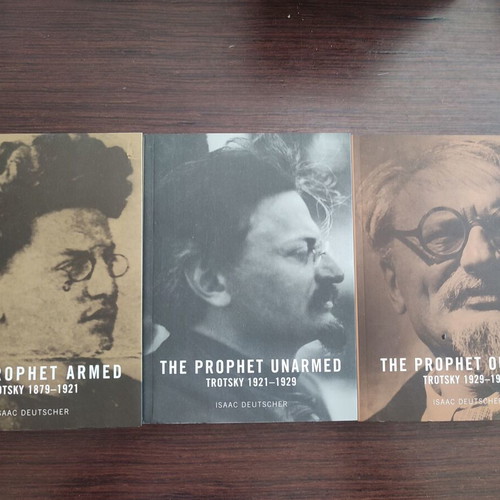 The Prophet Trotsky 3-volume biography by Isaac Deutscher, like new