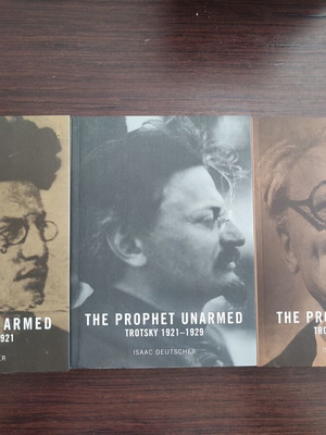 The Prophet Trotsky 3-volume biography by Isaac Deutscher, like new