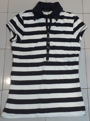 Риза Zara Basics употребявана, размер S, синя