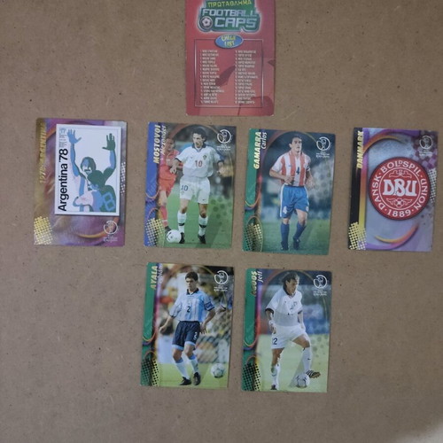 FIFA World Cup 2002 Panini football collectible cards like new, pack of 7