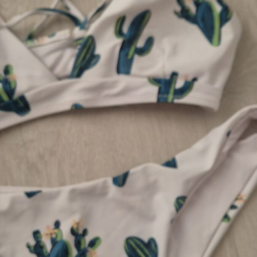 Shein bikini with cactus print new, size M