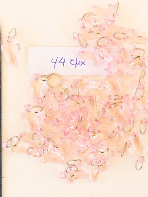 Acrylic crosses pink new, pack of 44 pieces