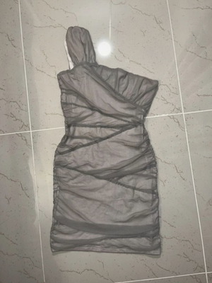 Mini dress gray like new, size L