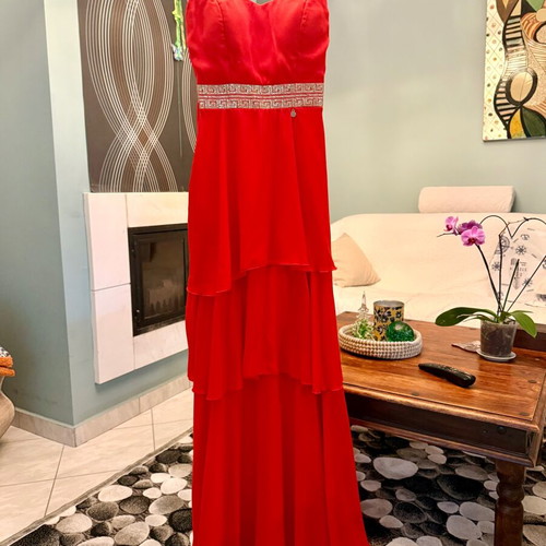 Rinascimento Italian evening dress new, red, sizes S M L