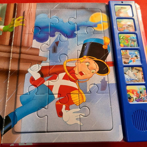 The Tin Soldier used book with 6 puzzles and sounds