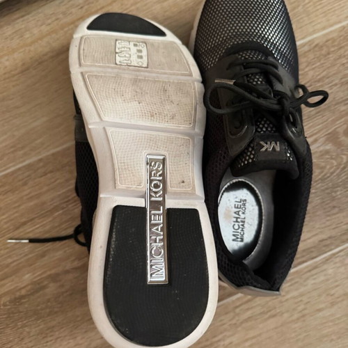 Michael Kors athletic shoes like new, size 40.5, black and silver