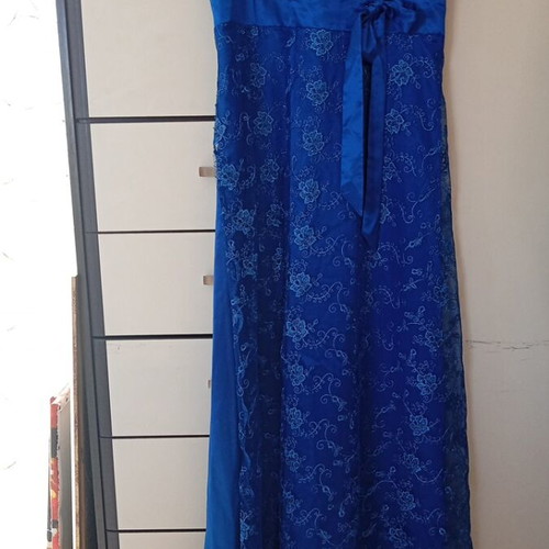 Blue Ruah Giorgio Ajutanti dress size 56 with scarf like new