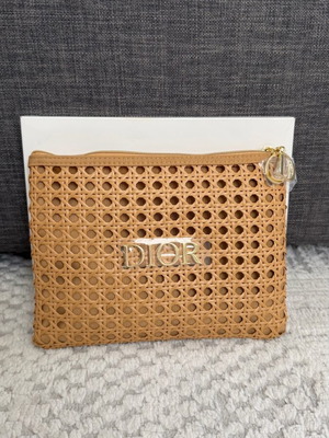 Dior collectible toiletry bag 2026 new, beige