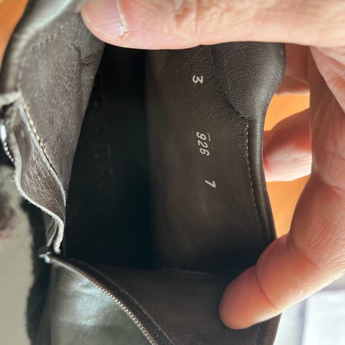 Prada ankle boots size 41, dark brown