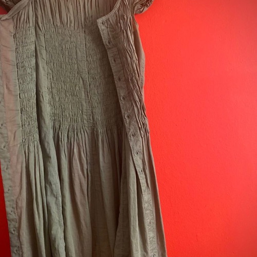 Zucca linen khaki dress M 100% cotton new