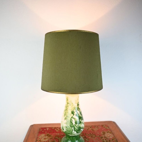 Table lamp vintage design used, 46 cm height