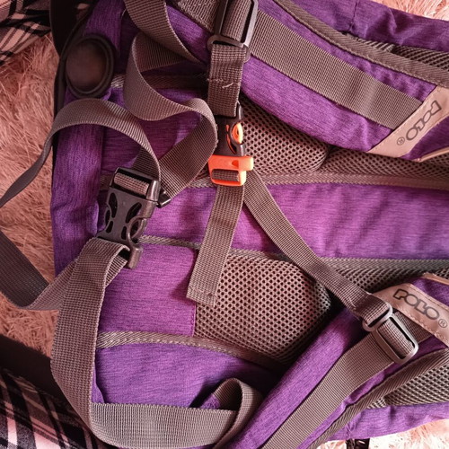 Polo school backpack like new with multiple compartments and waterproof cover