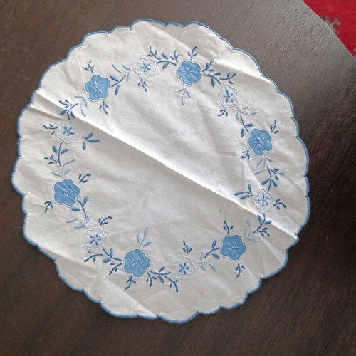 Handmade doily used