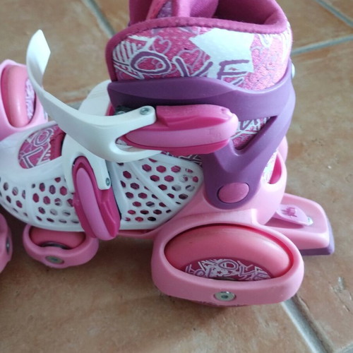 SFR Stomper kids roller skates like new, size 23-27, pink