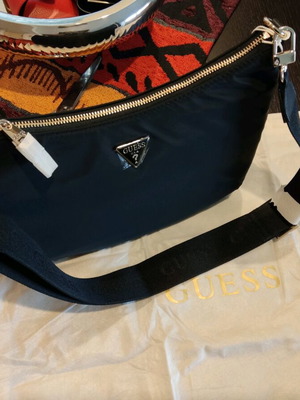 Guess Eco Gemma crossbody shoulder bag new, black