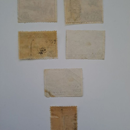 Stamps used 1947-1948 "Nikis", 6 sealed
