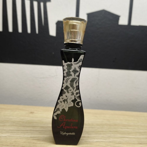 Christina Aguilera Unforgettable empty perfume bottle used