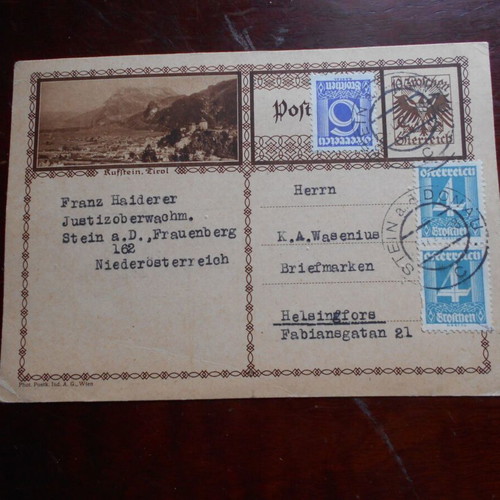 Τυρόλο δελτάριο μεταχειρισμένο του 1929