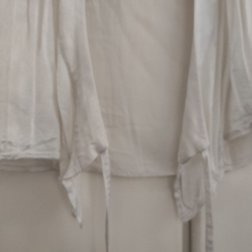 Positivo tunic sleeveless satin vest M like new, white