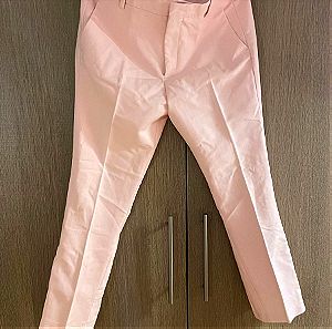 Zara, ροζ-κουφετί, υφασμάτινο παντελόνι