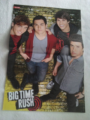 Big Time Rush & Dog poster like new, size 41.5x28