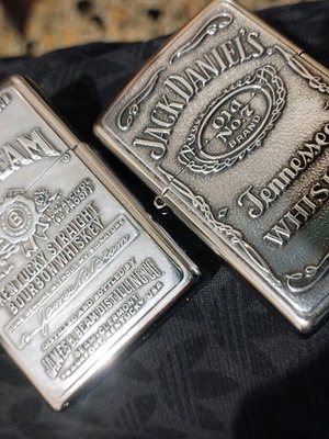 Zippo μεταχειρισμένα, πακέτο 2 Jim Beam και Jack Daniels 2006-2008