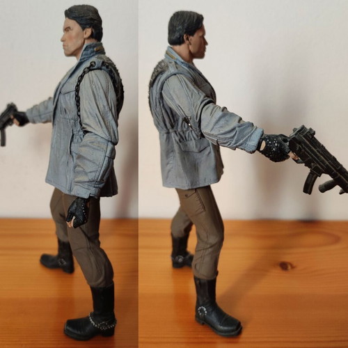 The Terminator T-800 Tech Noir 2011 action figure used NECA