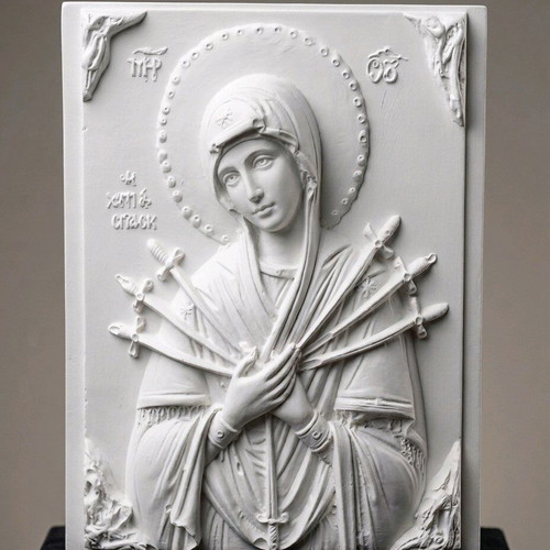 Religious gypsum magnets new, pack of 12 pieces