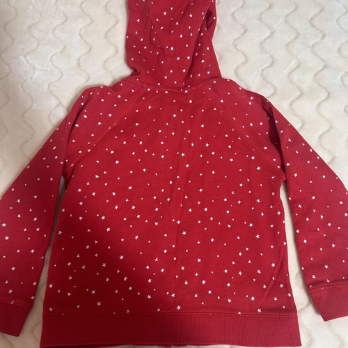 Gap cardigan used, red with white stars, size 4 years