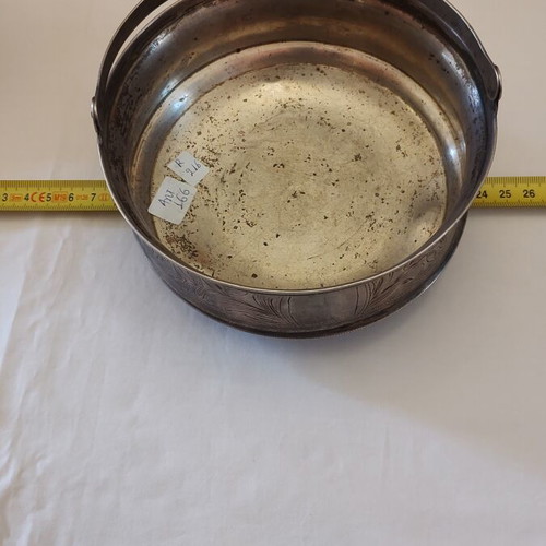Silver sugar bowl Tsarist era authentic with hallmarks like new