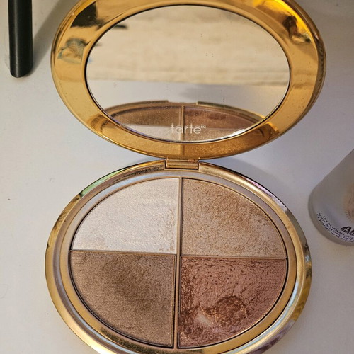 Σετ Glow Highlighting Παλέτα Ματιών & Ρουζ και Σπρέι Σταθεροποίησης Μακιγιάζ μεταχειρισμένο