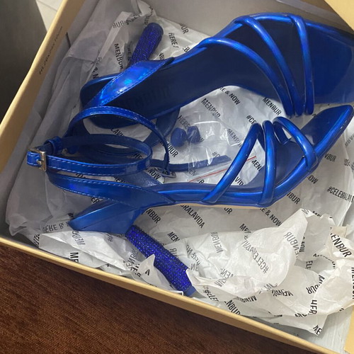 Menbur Royal Blue women's sandals new, size 37