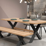 Ξύλινη τραπεζαρία σαν καινούργιο 200x90x75
