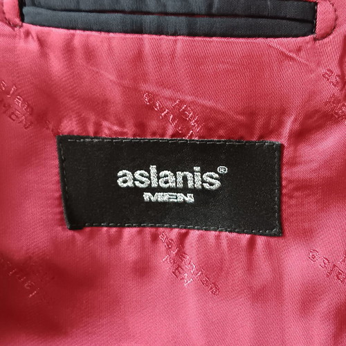Aslanis men winter suit like new, black, size 52