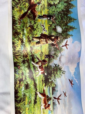 Vintage hunting posters 37x79 from year 73 new